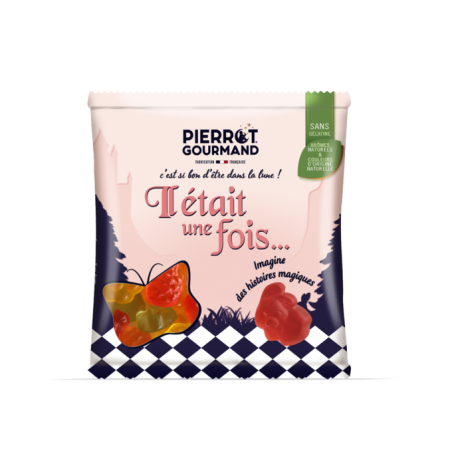 Boîte distributrice de 40 sachets de bonbons PIERROT GOURMAND