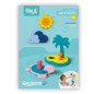 Jeu de bain à assembler QUUT, l'Île au Trésor