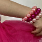 Ensemble de 3 bracelets RATATAM, élastiqués, roses