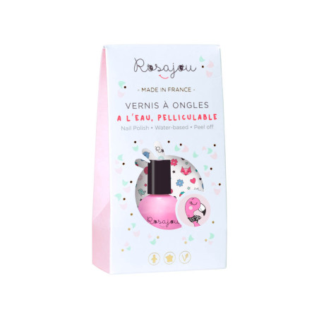 Vernis à l'eau enfant Rose Flamingo ROSAJOU