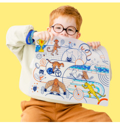 Set de table Sports SUPER PETIT, à colorier à l'infini