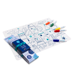 Set de table Château SUPER PETIT, à colorier à l'infini