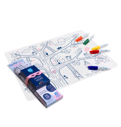 Set de table Arbre Magique SUPER PETIT, à colorier à l'infini