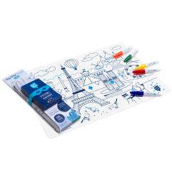 Set de table Paris SUPER PETIT, à colorier à l'infini