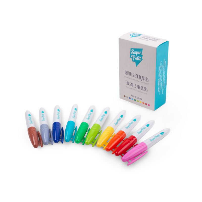 Boîte de 10 feutres effaçables SUPER PETIT Boîte de 10 feutres effaçables SUPER PETIT