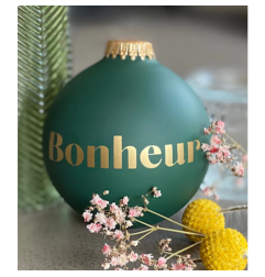 Boule de Noël Bonheur Ensemble BAUBELS