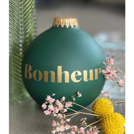Boule de Noël Bonheur Ensemble BAUBELS