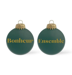 Boule de Noël Bonheur Ensemble BAUBELS