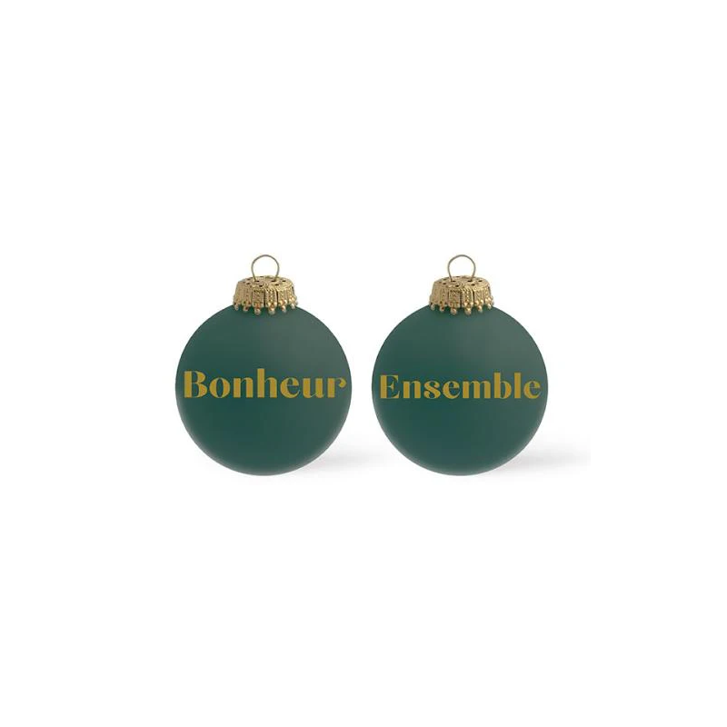 Boule de Noël Bonheur Ensemble BAUBELS