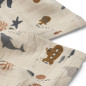 Lot de 2 langes Lewis LIEWOOD, mousseline de coton Sea Creature