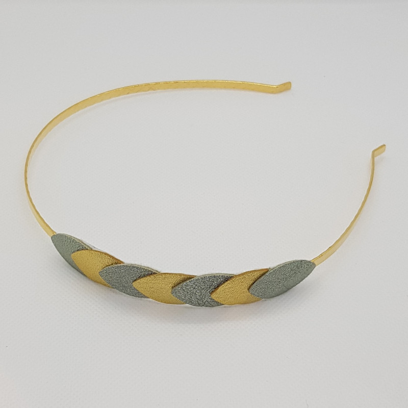 Serre-tête Paulette ATELIER GUSTAVE, argent et or