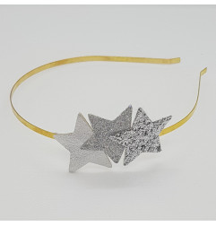 Serre-tête Etoiles ATELIER GUSTAVE, paillettes argentées et argent