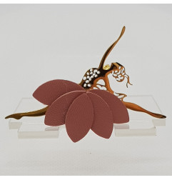 Broche Danseuse ATELIER GUSTAVE, rose nude