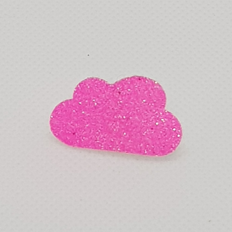 Pin's Nuage ATELIER GUSTAVE, rose pailleté