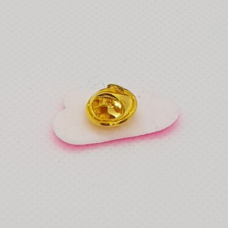 Pin's Nuage ATELIER GUSTAVE, rose pailleté