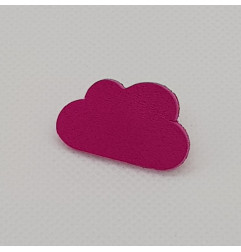 Pin's Nuage ATELIER GUSTAVE, rose fuchsia irisé