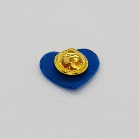 Pin's Cœur ATELIER GUSTAVE, bleu roi