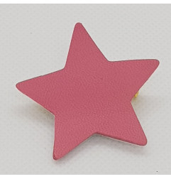 Broche Etoile ATELIER GUSTAVE, rose bubble gum