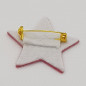 Broche Etoile ATELIER GUSTAVE, rose bubble gum