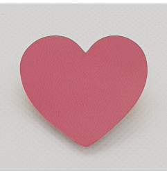 Broche Cœur ATELIER GUSTAVE, rose bubble gum