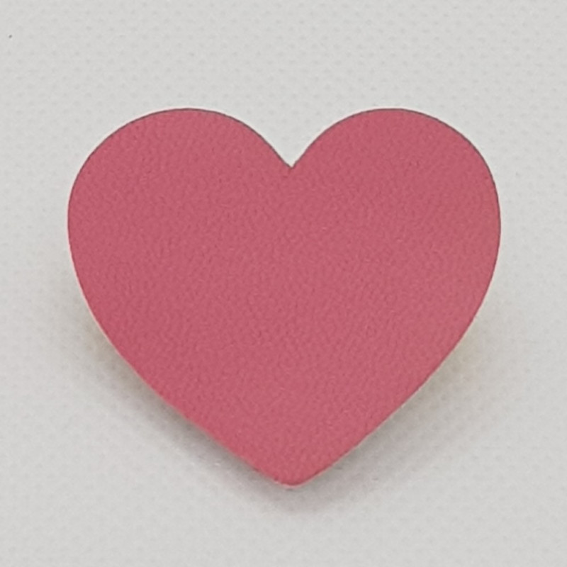 Broche Cœur ATELIER GUSTAVE, rose bubble gum