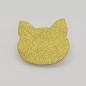 Broche Chat ATELIER GUSTAVE, doré irisé