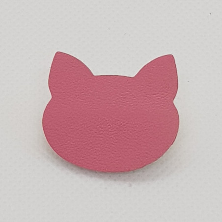 Broche Chat ATELIER GUSTAVE, rose terra