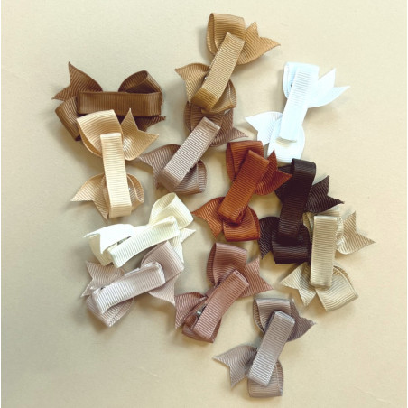 Lot de 2 barrettes ATELIER WAGRAM, taupe