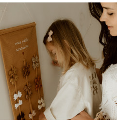 Porte-barrettes ATELIER WAGRAM, gaze camel, personnalisable