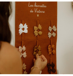 Lot de 2 barrettes ATELIER WAGRAM, caramel