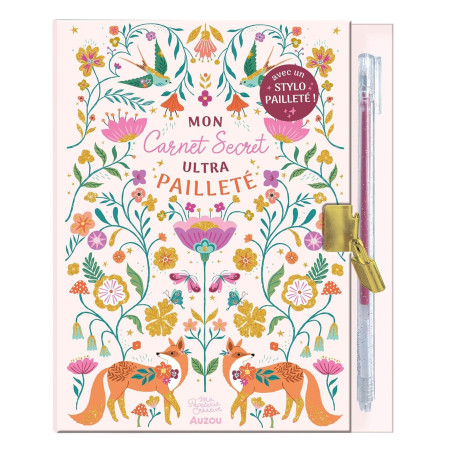 Ma papeterie créative AUZOU, Mon Carnet Secret Ultrapailleté