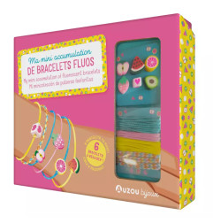 Coffret Ma Petite Accumulation de Bracelets Fluos AUZOU