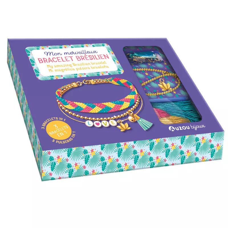 Coffret Mon Merveilleux Bracelet Brésilien AUZOU