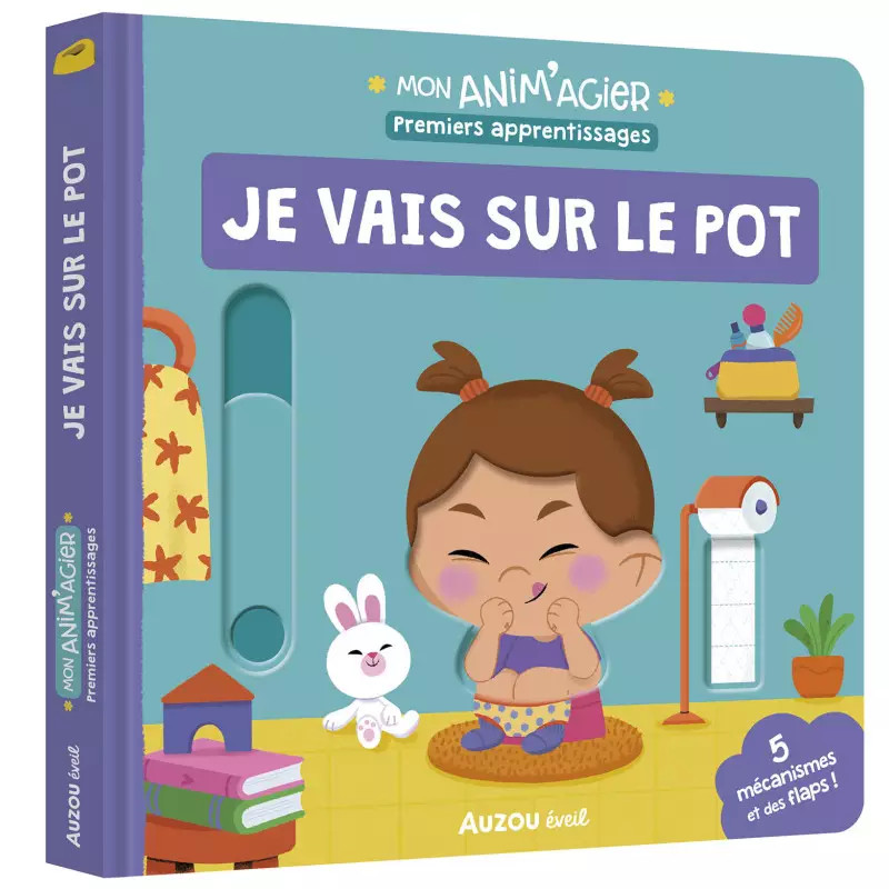 Livre Mon anim'agier AUZOU, Je vais sur le pot