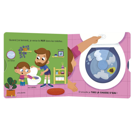 Livre Mon anim'agier AUZOU, Je vais sur le pot