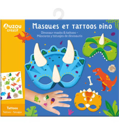 Ma pochette d'artiste AUZOU, Masques et Tattoos Dinos