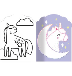 Coloriages fluo AUZOU, Petites licornes