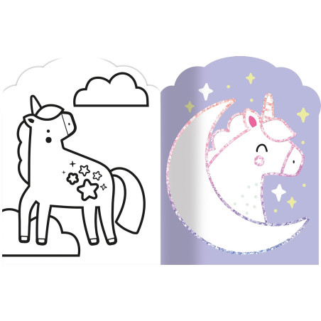Coloriages fluo AUZOU, Petites licornes