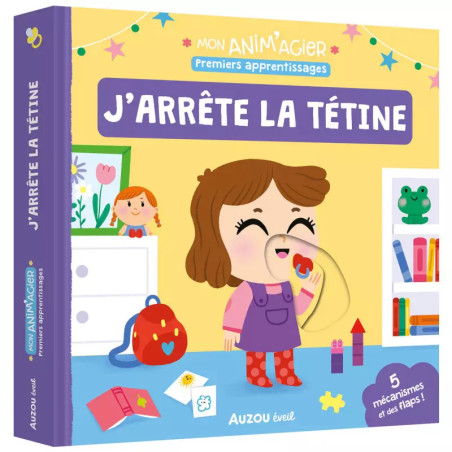 Livre Mon anim'agier AUZOU, J'arrête la tétine