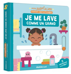 Livre Mon anim'agier AUZOU, Je me lave comme un grand