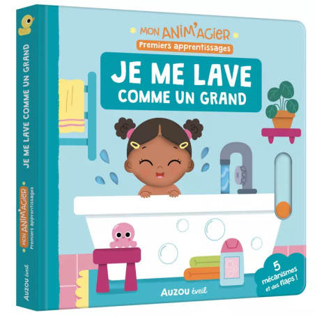 Livre Mon anim'agier AUZOU, Je me lave comme un grand