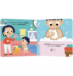 Livre Mon anim'agier AUZOU, Je me lave comme un grand