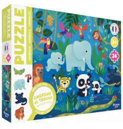 Puzzle Cherche et Trouve des Tout-Petits AUZOU, Les Animaux, dès 2 ans