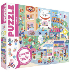 Puzzle Cherche et Trouve AUZOU, Kawaï, dès 4 ans