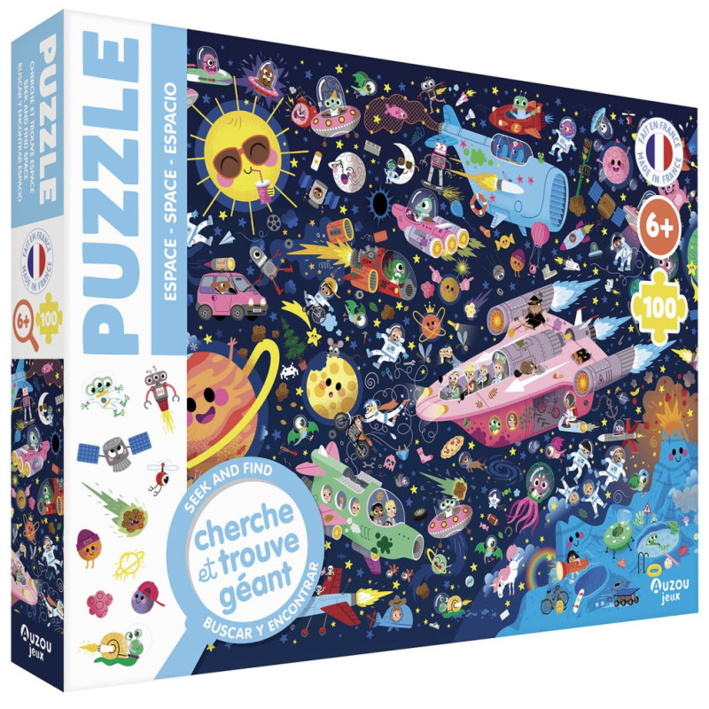 Puzzle Cherche et Trouve AUZOU, Dans l'Espace, dès 6 ans