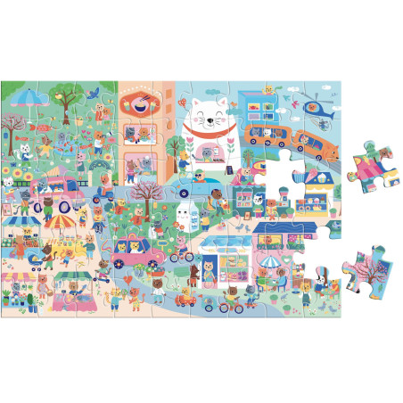 Puzzle Cherche et Trouve AUZOU, Kawaï, dès 4 ans