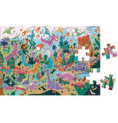 Puzzle Cherche et Trouve AUZOU, Les Dinosaures, dès 4 ans