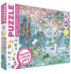 Puzzle Cherche et Trouve AUZOU, Les Licornes, dès 6 ans