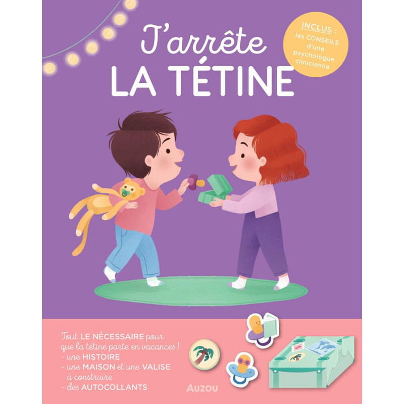 Cahier de gommettes d'apprentissage J'Arrête la Tétine AUZOU