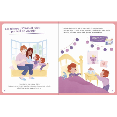 Cahier de gommettes d'apprentissage J'Arrête la Tétine AUZOU